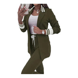 COZYSET Damen Entspanntes Zweiteiliges Outfit – Militärgrün