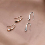 Vintage Tropfenohrringe aus Gold & Silber – Gold