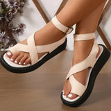 Ismene - Sandalen mit gepolsterter Fußgewölbestütze – Aprikose