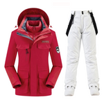 Damenset | Skikombination aus Jacke und Hose – dunkelrosa