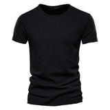 Herren Lässig T-Shirt | Bequem – Schwarz