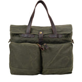 Salt Lake™ Canvas Schultertasche - Wasserabweisend, Gepolstertes Laptopfach, Unisex, 12,5L – Armeegrün