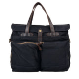 Salt Lake™ Canvas Schultertasche - Wasserabweisend, Gepolstertes Laptopfach, Unisex, 12,5L – Schwarz