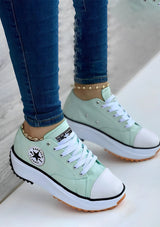 CanvasShoes - Modische Damensneaker – Grün