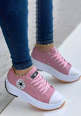 CanvasShoes - Modische Damensneaker – Rosa