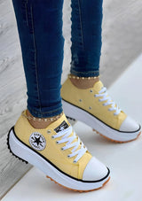 CanvasShoes - Modische Damensneaker – Gelb