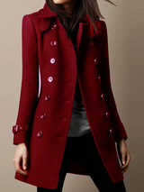 AuroWrap - Knopf-Mantel – Rot