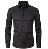 Hugo Stretch Shirt | Bequemes Herrenhemd mit Superstretch-Technologie – Schwarz