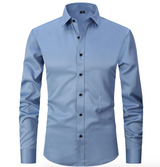 Hugo Stretch Shirt | Bequemes Herrenhemd mit Superstretch-Technologie – Blau
