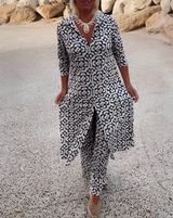 Loanna - Geometrische Eleganz Set – Weiß