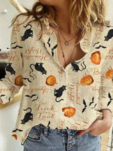 Martha - Halloween-Bluse – Beige