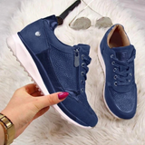 Esmeralda | Leicht Reißverschluss Sneaker – Blau