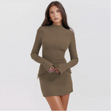 Caroline - Reverskleid – Khaki