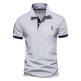 T-SHIRT POLO LÄSSIG – Grau