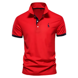 T-SHIRT POLO LÄSSIG – Rot