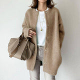 Catriona - Damen Wintermantel mit Kapuze – Beige