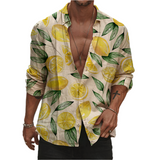 Herren Shirt mit Print – Leicht & Cool für den Sommer – Gelb