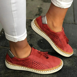 Brianna | Orthopädische Slipper – Rot