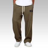 Androw – Bequeme Hose Mit Weitem Bein – Braun