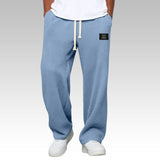 Androw – Bequeme Hose Mit Weitem Bein – Hellblau