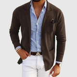 Herren-Blazer mit lockerer Passform | entspannte Form – Braun