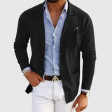 Herren-Blazer mit lockerer Passform | entspannte Form – Schwarz