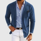 Herren-Blazer mit lockerer Passform | entspannte Form – Blau