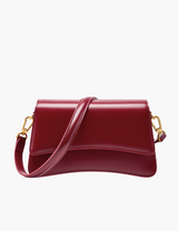 Elegante Schultertasche – Bordeaux