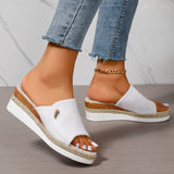 Celmiva™ – Damen Plateau Sandalen Mit Komfort Und Eleganz Für Den Sommer – Weiß