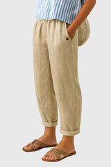 Nerija - Bequeme Und Stilvolle Hose – Beige