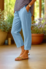 Rita - Bequeme Damen Sommerhose – Blau