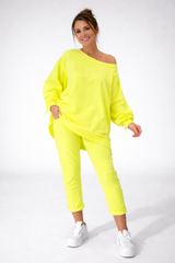 Nessa - federleichtes Loungewear-Set – Gelb
