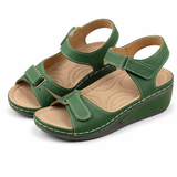 Talynne - Gepolsterte Sandalen – Olivgrün