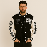 Marcus | Varsity Strickfleecejacke – Weiß