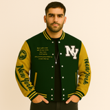Marcus | Varsity Strickfleecejacke – Grün