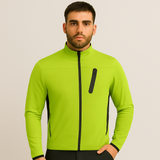 Matthias | Winddichte wasserabweisende Männer-Winterjacke – Fluoreszierendes Grün