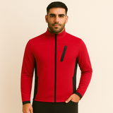 Matthias | Winddichte wasserabweisende Männer-Winterjacke – Rot