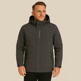 Fabian | Herren-Windjacke mit Kapuze – Grau