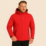 Fabian | Herren-Windjacke mit Kapuze – Rot