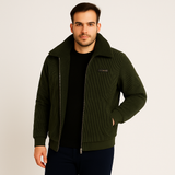 Ralph | Herren Cordjacke – Zeitlose warme Winterjacke – Armeegrün