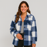 Clara | Stilvolle Strickjacke für Damen mit Knöpfen – Blau