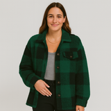 Clara | Stilvolle Strickjacke für Damen mit Knöpfen – Grün