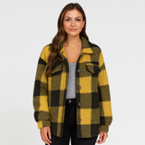 Clara | Stilvolle Strickjacke für Damen mit Knöpfen – Gelb