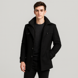Alaric | Wasserdichter Winter-Businessmantel – Schwarz