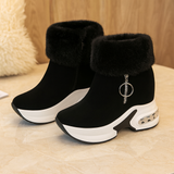 Selora | Kuschelige Winterstiefel aus Kunstfell – Schwarz