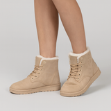 Leila | Stylische Winterstiefel für Damen – Beige