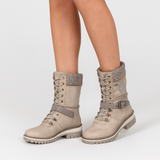 Georgette | Warme und wasserdichte Stiefel – Weiß