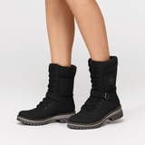 Georgette | Warme und wasserdichte Stiefel – Schwarz