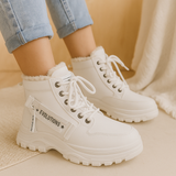 Seraphine | Winterstiefel mit Kunstfellfutter – Weiß