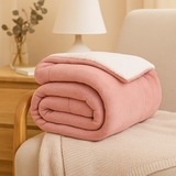ArdenSherpa | Luxuriöse Komfort-Überwurfdecke – Rosa